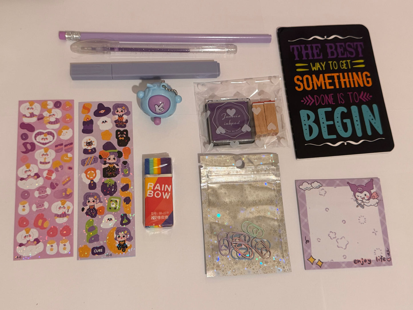 10 Piece Cute Stationary Bundle