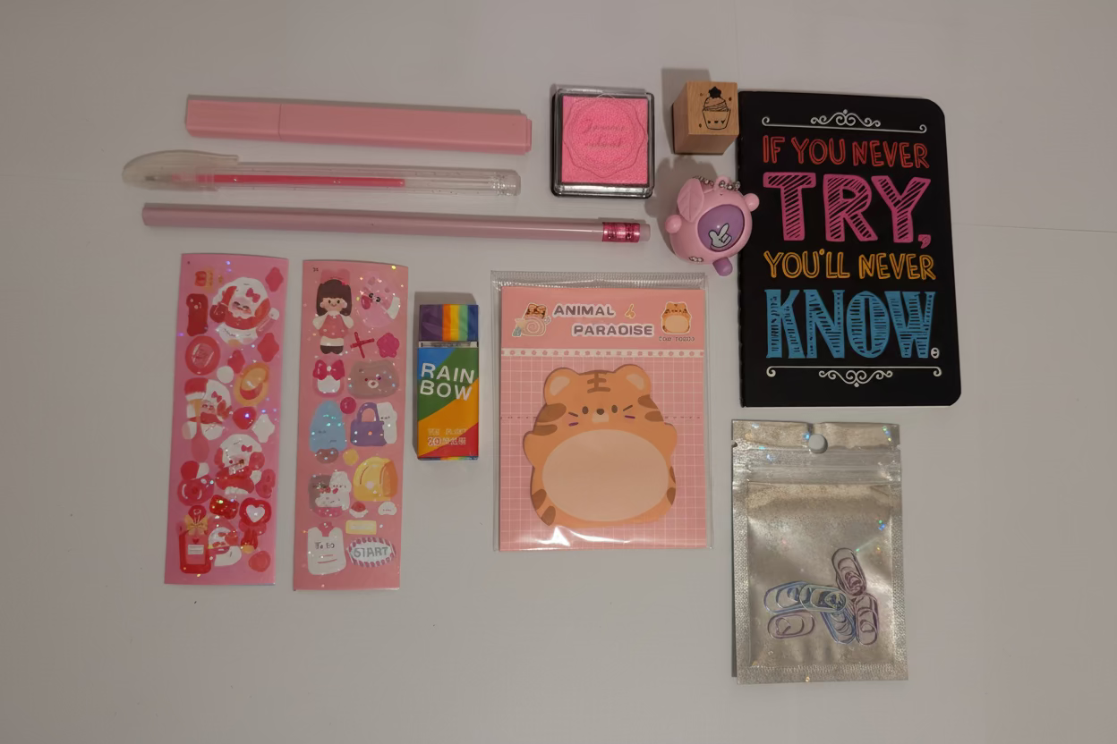 10 Piece Cute Stationary Bundle