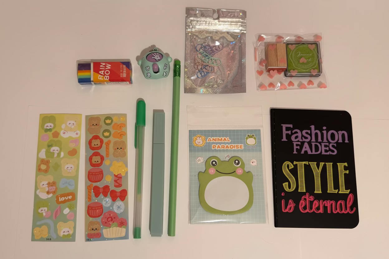 10 Piece Cute Stationary Bundle